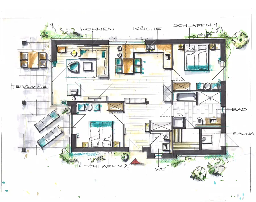 Grundriss Reederhaus
