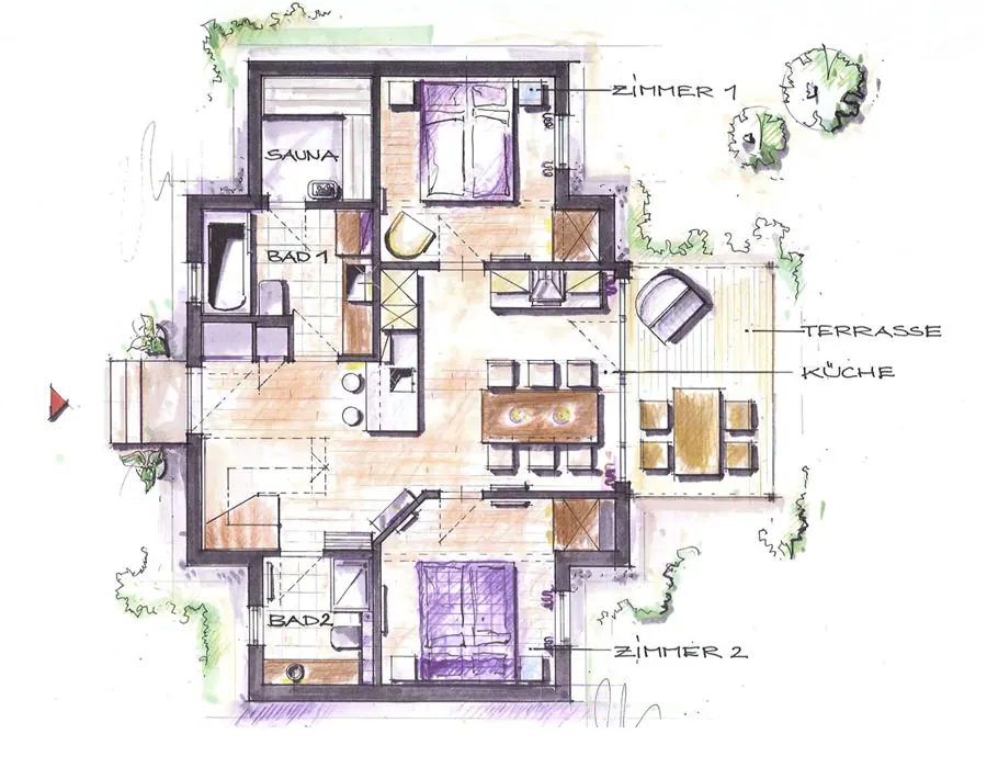 Grundriss Kapitänshaus